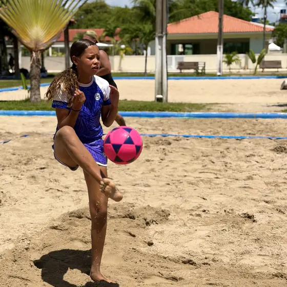 Treino de futevôlei CT Aciolly Porto de Galinhas